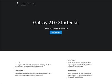 gatsby starter|gatsby starter template.